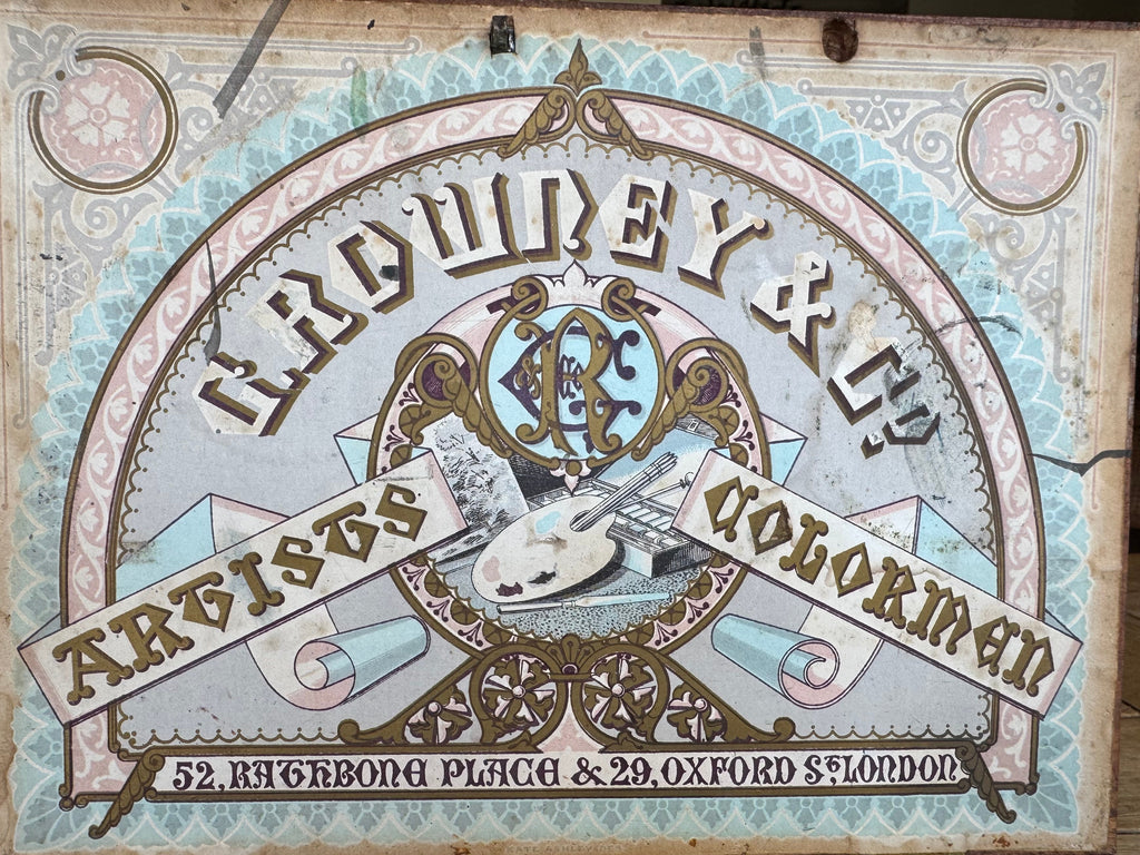 George Rowney Antique watercolour box C1890