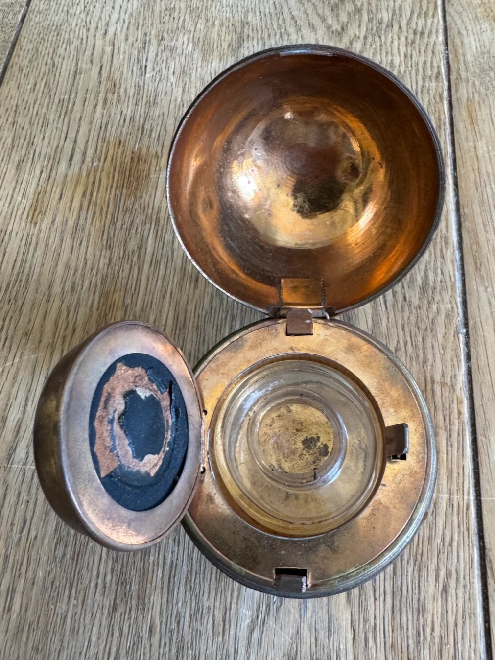 Antique Inkwell as cricket ball C1890 - 1900
