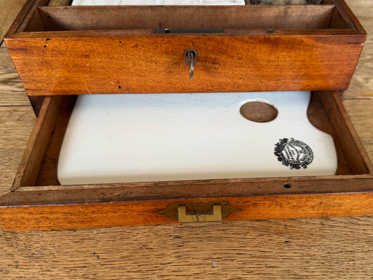 George Rowney Antique watercolour box C1890